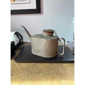 Antique Kerosene Oil Can For The Railroad Eagle